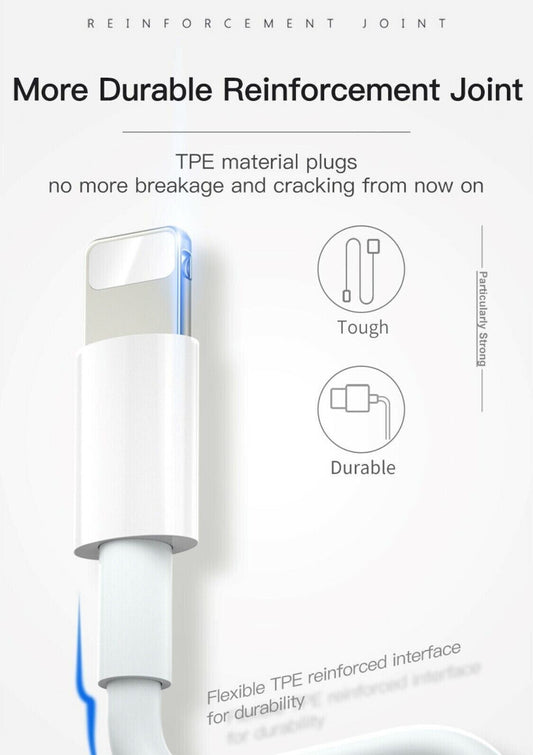 iPhone Charger Cable Fast Charge USB-C To 8-Pin 6 7 8 X SE 11 12 13 14 iPad 1M