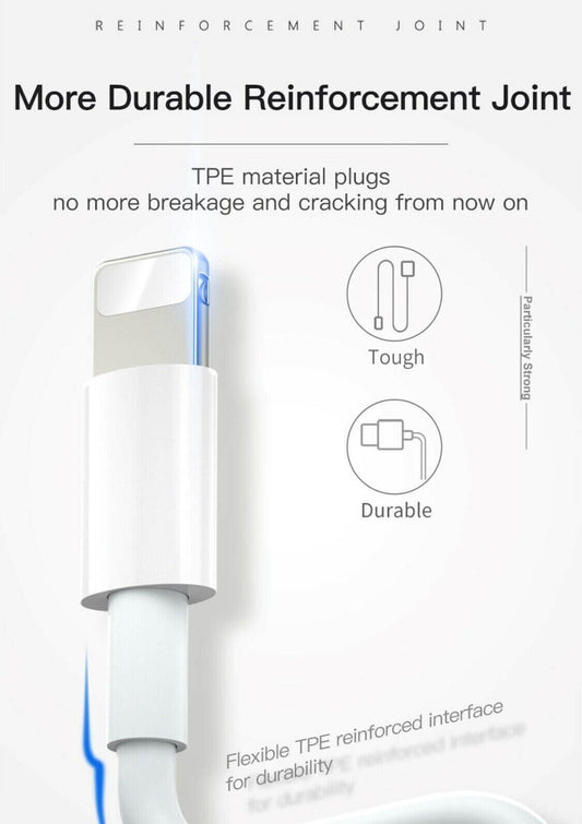 iPhone Charger Cable Fast Charge USB-C To 8-Pin 6 7 8 X SE 11 12 13 14 iPad 1M