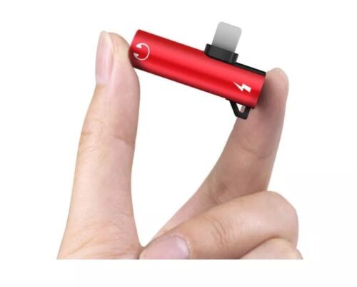 2in1 Earphone Adapter Audio Splitter Charger Aux 3.5mm iPhone 14 13 12 11 X Pro