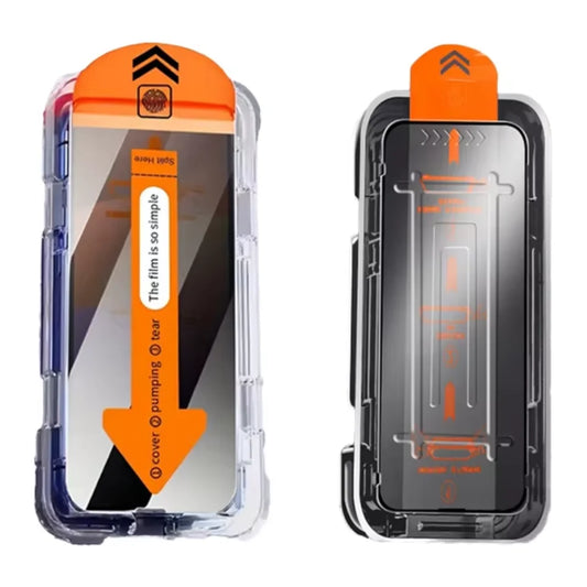 Dust-Removal Easyapp HD 0.33mm Anti-Spy Privacy Tempered Glass Screen Protector for 17 Pro Max 16 15 14 13 12 11 Pro XR