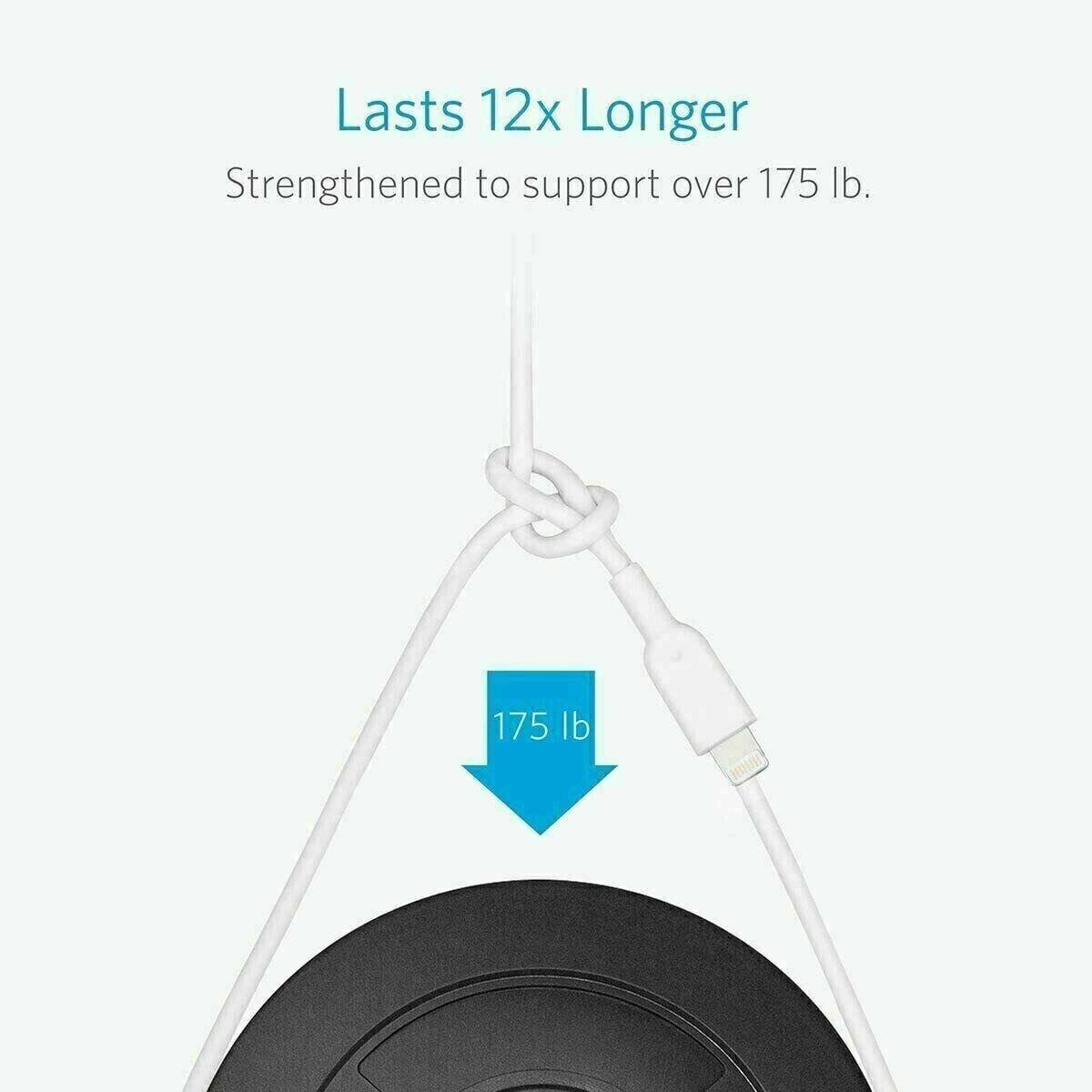 iPhone Charger (3 Pack) Apple Cable USB Lead 5 6 7 8 X XS XR SE 11 12 13 14